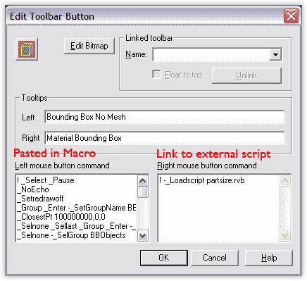 Edit Toolbar Button Dialog