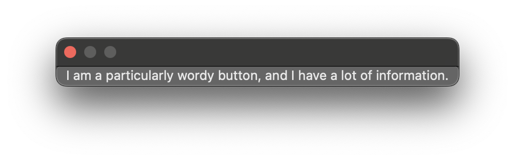 Implicitly Sized Button