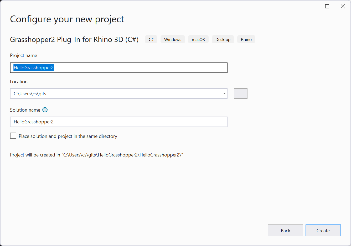 Configure Your New Project