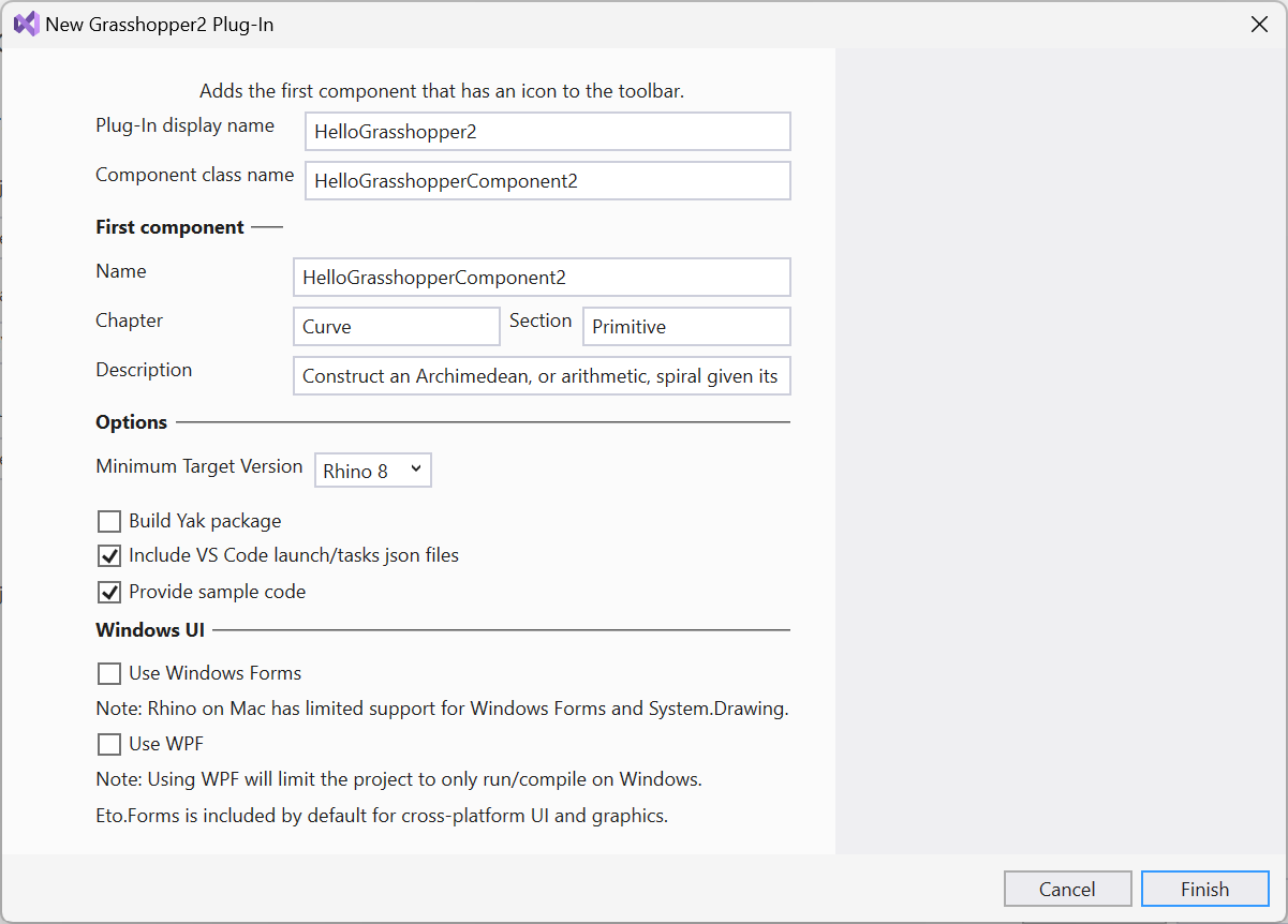 New Plugin Wizard