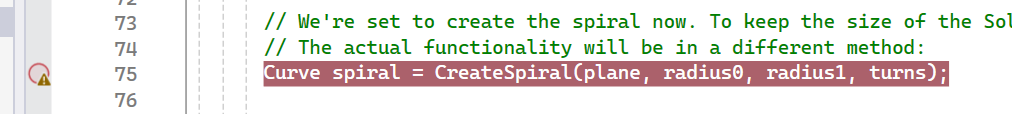 Inactive breakpoint